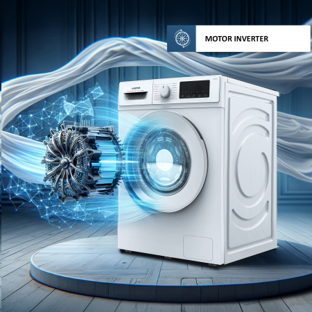 Masina de spalat rufe automata, capacitate 12 kg, clasa A, 16 programe, display LED, 1400 rpm, motor inverter, ALBATROS [4]