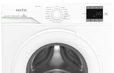 Masina de spalat rufe, automata, capacitate 8 kg, clasa A, 1200 Rpm, motor inverter, display LED, Alb, ARCTIC [4]