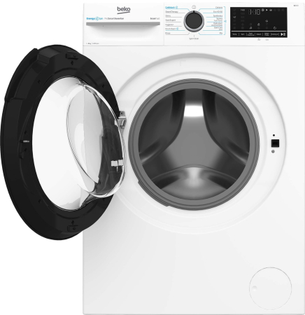 Masina de spalat rufe, automata, capacitate 8 kg, clasa A, 1400 Rpm, 15 programe, motor inverter, display LED, Alb, BEKO [2]