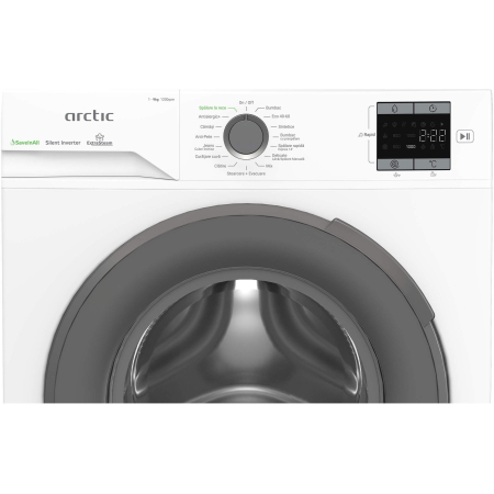 Masina de spalat rufe, automata, capacitate 9 kg, clasa A, 1200 Rpm, motor inverter, silentios, display LED, Alb, ARCTIC [5]