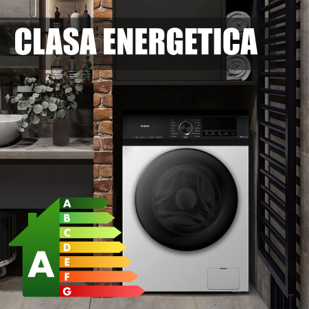 Masina de spalat rufe, automata, motor inverter, capacitate 8 kg, 1200 Rpm, 15 programe, display LED, clasa A, SAMUS [5]