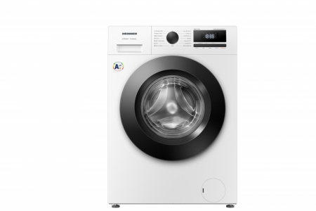 Masini automate de spalat rufe - Masina de spalat rufe, capacitate 10 kg, 1400 Rpm, clasa A+, 15 programe, motor inverter, display digital, Alb, HEINNER