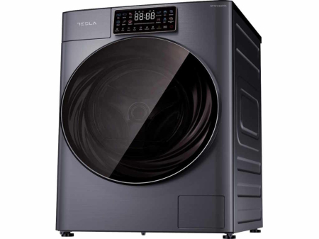 Masina de spalat rufe, capacitate 10 kg, motor inverter BLDC, display Touch, 1400 RPM, clasa A, Gri Antracit, TESLA [4]