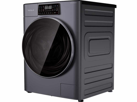 Masina de spalat rufe, capacitate 10 kg, motor inverter BLDC, display Touch, 1400 RPM, clasa A, Gri Antracit, TESLA [1]