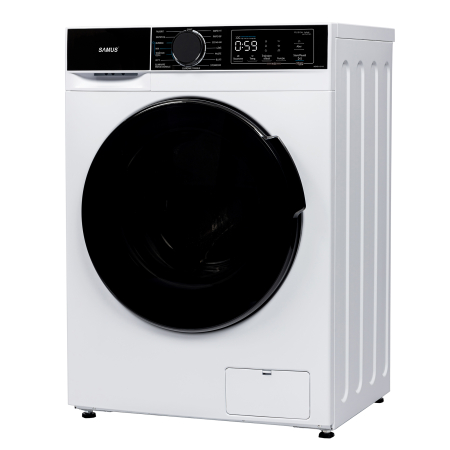 Masina de spalat rufe, capacitate 12 kg, motor inverter, 15 programe, 1400 Rpm, clasa A, termostat reglabil, Alb, SAMUS [1]