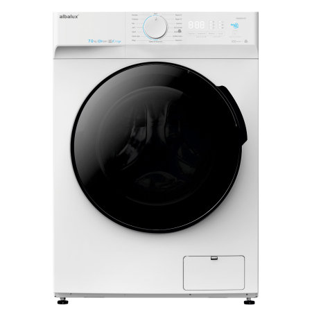 Casa & Gradina - Masina de spalat rufe, capacitate 7 kg, 16 programe, clasa B, 1400 Rpm, motor invert, Alb, ALBALUX