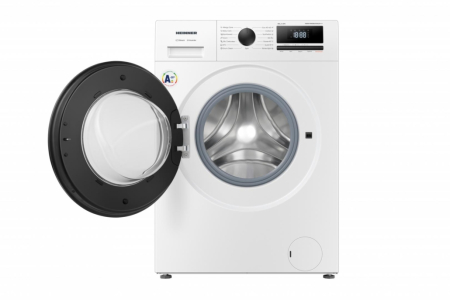 Masina de spalat rufe, capacitate 8 kg, clasa A++, motor inverter, panou digital, 1400 Rpm, Alb, HEINNER [1]