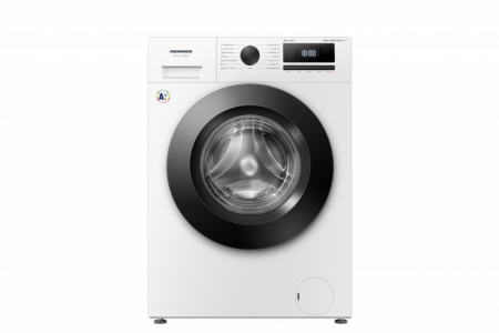 Masini automate de spalat rufe - Masina de spalat rufe, capacitate 9 kg, clasa A+, 1400 Rpm, motor inverter, display digital, Alb, HEINNER