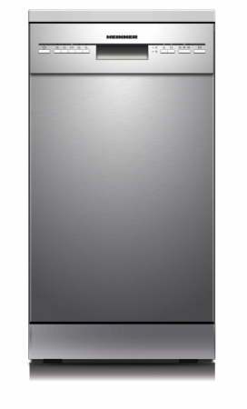 Casa & Gradina - Masina de spalat vase, 10 seturi, 5 programe, 2 cosuri. latime 45 cm, Inox, HEINNER