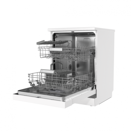 Masina de spalat vase, 14 seturi, 6 programe, 2 cosuri. latime 60 cm, afisaj digital, Inox, HEINNER [2]