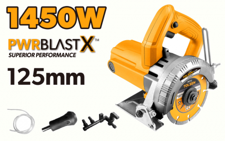 Masina de taiat marmura, 1450W, 125mm, 1200rpm, Tolsen 79533 [1]