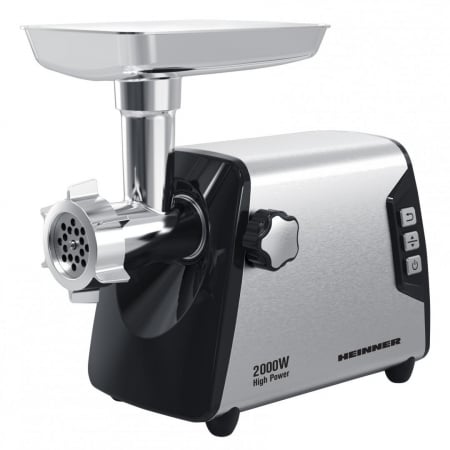 Masini de Tocat Carne - Masina de tocat, 2000W, High Power, 3 site, functie reverse, accesorii incluse, Heinner BLADE PRO HMG-Y2000SS