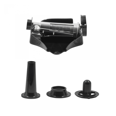 Masina de tocat carne, accesoriu rosii, 3 site, cutit inox, accesoriu carnati, putere 1200W, Rosu, SAMUS [4]