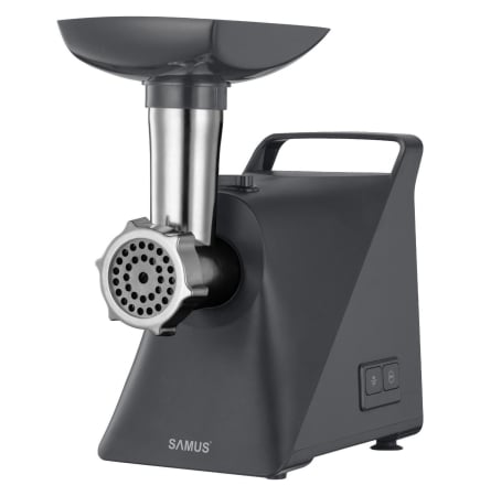 Masini de Tocat Carne - Masina de tocat carne, putere 1200W, 2 site, reverse, cutit inox, Negru, SAMUS