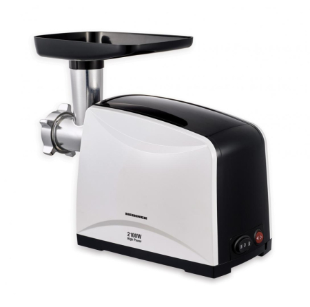 Masina de tocat carne, putere 2100 W, accesoriu pt rosii, carnati, cutit inox, 3 site, HEINNER [2]
