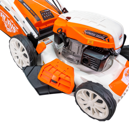 Masina de tuns gazon, benzina, autopropulsata, 3.5 Cp, 4 timpi, 145 cc, 25-75 mm, latime 460mm,  mulcire, sac 55L, RURIS [6]