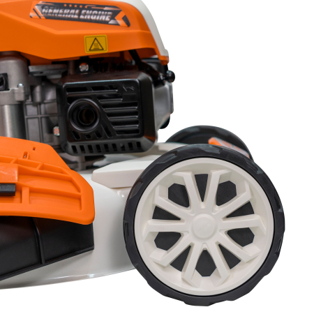 Masina de tuns gazon, benzina, autopropulsata, 3.5 Cp, 4 timpi, 145 cc, 25-75 mm, latime 460mm, pornire electrica, mulcire, sac 65L, RURIS [11]