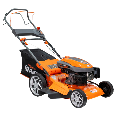 Masini de Tuns Gazonul - Masina de tuns gazon, benzina, autopropulsata, 4 Cp, 4 timpi, 161 cc, 25-65 mm, mulcire, aprindere electrica, sac 55L, DAC