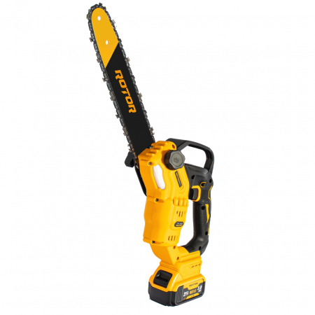 Mini fierastrau cu acumulator, 2 acumulatori x 21V, 3.0 Ah, lama+lant 30cm, 4500Rpm, 500W, ROTOR [1]