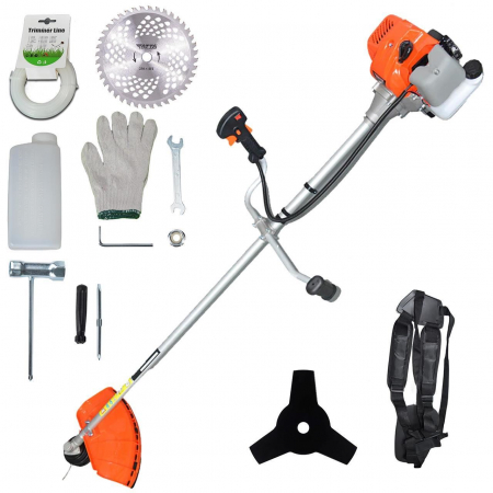 Motocoase Benzina & Motocoase de Umar - Motocoasa de umar pe benzina, TATTA TM452-7, 2.5kw, 3.4 Cp, accesorii incluse