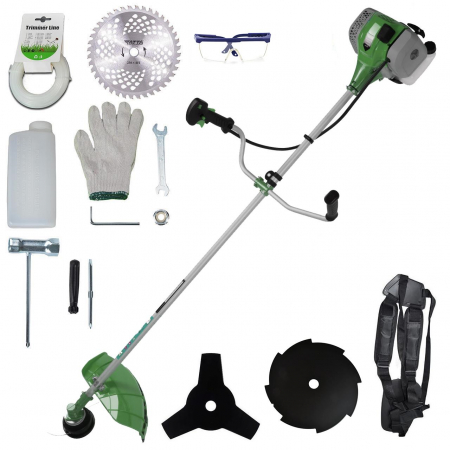 Motocoase Benzina & Motocoase de Umar - Motocoasa de umar, pe benzina, TATTA TM462-9, 6.5 Cp, 3.5kw, 42 Cc, 2 timpi, accesorii incluse