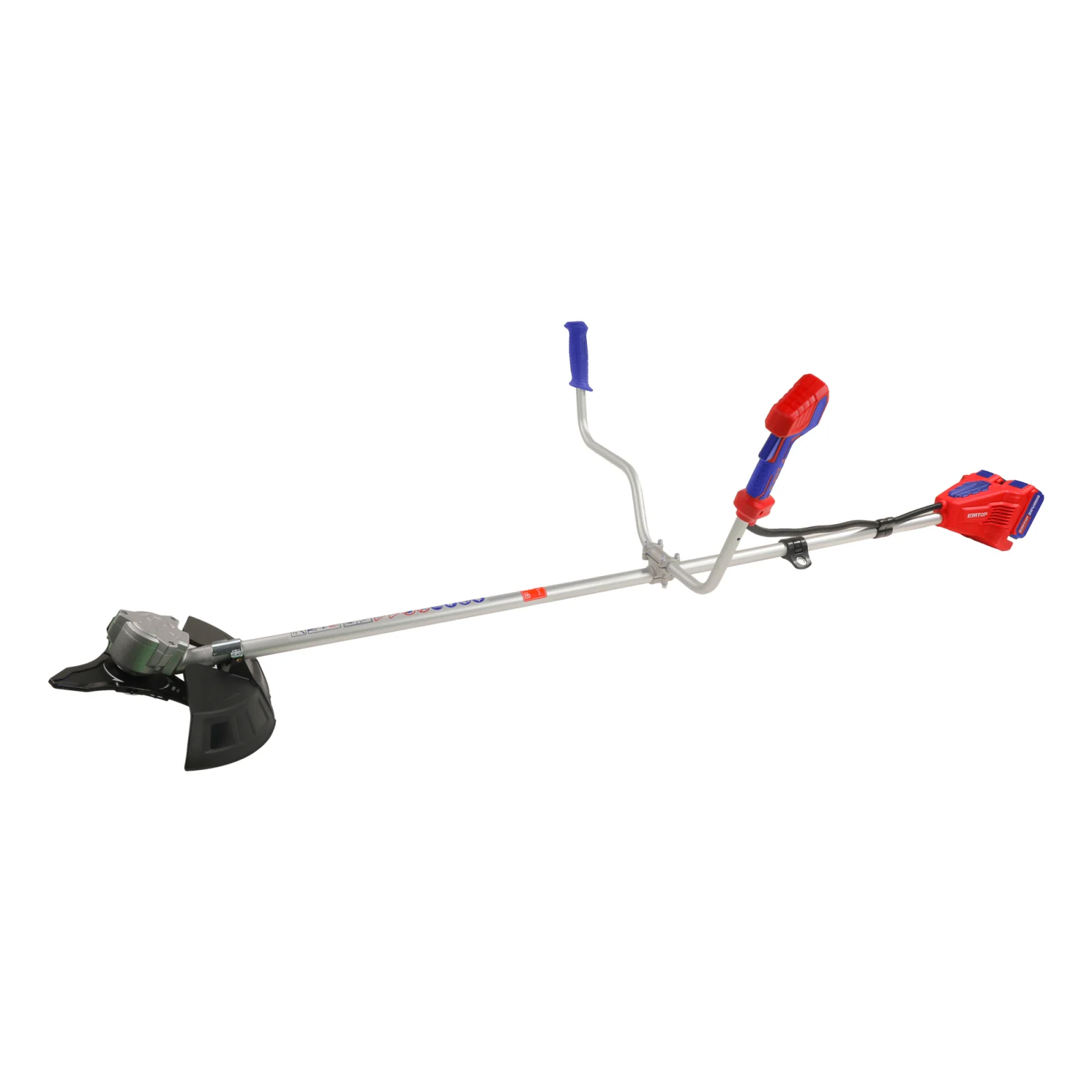 Motocoasa electrica, trimmer cu 2 acumulatori 20V 4.0Ah, Li-ION, 330/255mm, reglarea vitezei, accesorii incluse, EMTOP [3]