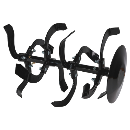 Motocultor pe benzina, 7 Cp, 4 timpi, 2 viteze + marsarier, far, latime lucru 1200mm, 208 cm³, accesorii incluse, RAIDER [11]