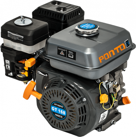 Drujbe & Generatoare & Motoare Benzina - Motor pe benzina, 6.5 cp, ax 19mm, 4 timpi, 3600 Rpm, Ponto