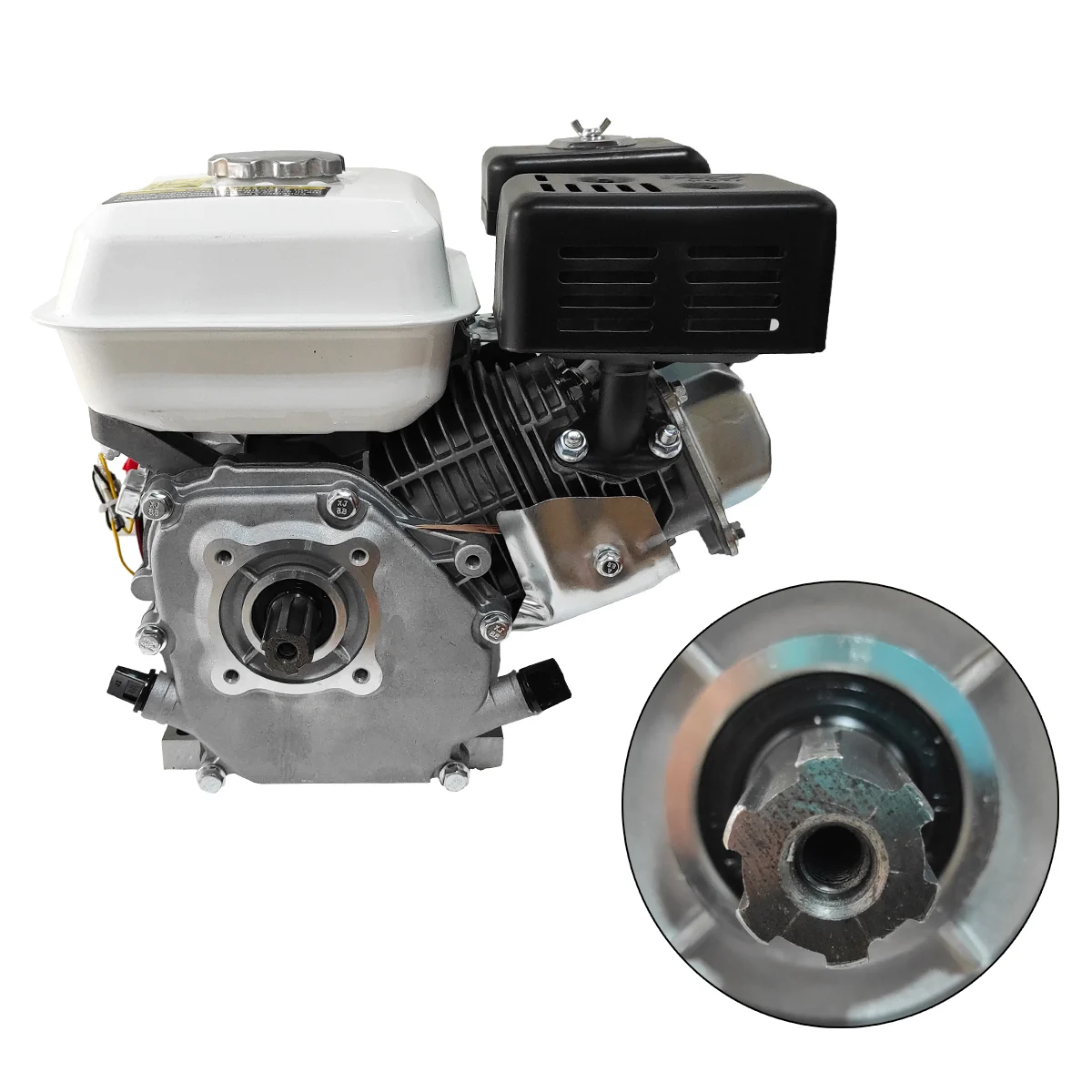 Motor pe benzina, 7.0 Cp, ax canelat 25mm, 4 timpi, 200 cm3, fulie cadou, DRK [1]