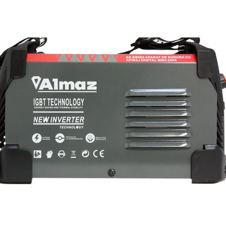 Pachet aparat de sudura Almaz AZ-ES003 + masca automata cu cristale Almaz, accesorii incluse, 250 A, 220V [1]