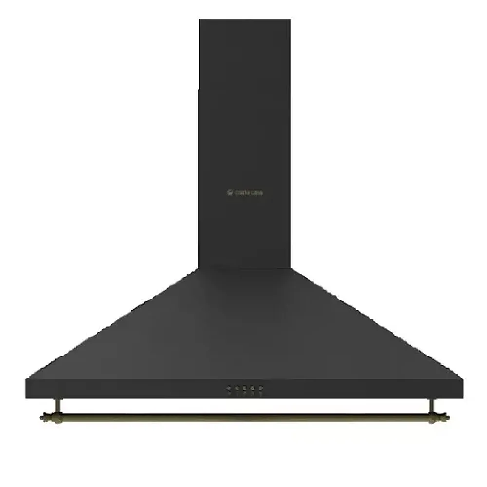 Pachet Aragaz rustic 90 cm, 5 arzatoare pe gaz, cuptor electric, rotisor, ventilatie, Hota rustica clasica, 90 cm, Antracit, Studio Casa Ravena Antracit [2]