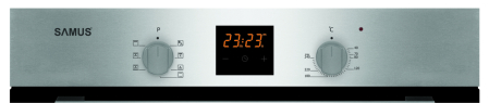 Pachet incorporabil, Cuptor electric, 56 litri, 7 functii, ventilator, putere 2200 W, Plita incorporabila, sticla, 58 m, gratare fonta, SAMUS [2]