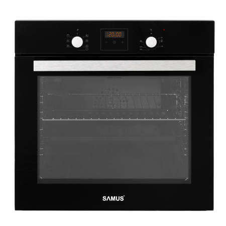 Pachet incorporabil, Cuptor electric, 62 litri, putere 2200 W, 6 functii, ventilator, display digital, clasa A, curatare catalitica,  Plita vitroceramica, 60 cm, 4 arzatoare, sticla ceramica, 9 trepte [1]