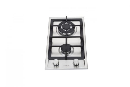 Pachet incorporabil, Cuptor electric 75 L, putere 2800W, clasa A, display, Plita incorporabila, inox, 2 arzatoare gaz, gratare fonta, aprindere electrica, SAMUS [2]