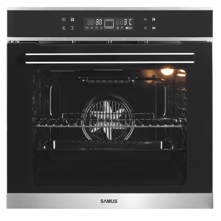 Pachet incorporabil, Cuptor electric, 75 litri, 10 functii, putere 2800 W, grill, ventilator aer cald, touch control, clasa A, Plita cu inductie, 4 zone de gatit, 9 trepte, 7000 W. touch control, SAMU [1]