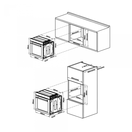 Pachet incorporabil, Cuptor electric, 75 litri, 10 functii, putere 2800 W, grill, ventilator aer cald, touch control, clasa A, Plita cu inductie, 4 zone de gatit, 9 trepte, 7000 W. touch control, SAMU [4]