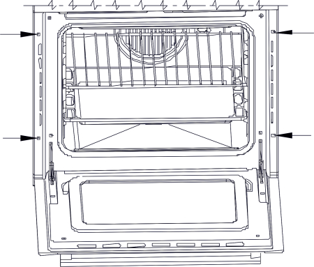 Pachet incorporabil, Cuptor electric, 75 litri, putere 2000 W, 5 functii, ventilator, display digital, Plita incorporabila cu inductie, 4 zone, 60 cm, sticla, SAMUS [3]