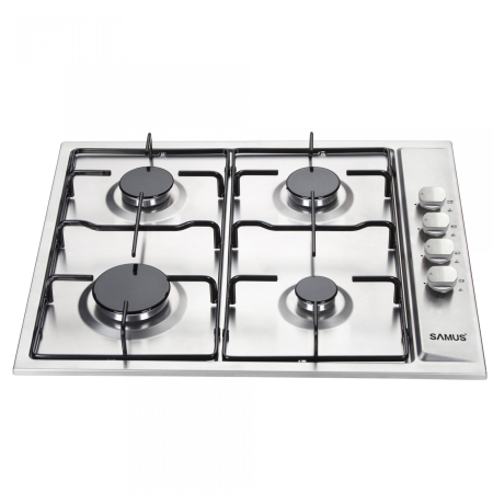 Pachet incorporabil Inox, Cuptor electric, 56 Lt, putere 2200W, 60 cm, 5 functii, ventilator, Plita incorporabila inox, 4 arzatoare, 58 cm, Hota telescopica inox, 1 motor, 60 cm, SAMUS [5]