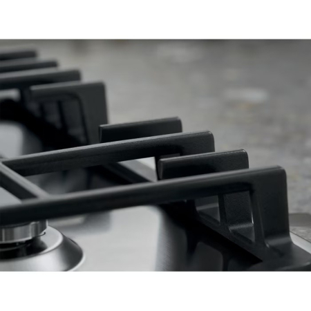 Plită incorporabilă Electrolux EGG3322NVX Domino, Gaz, 2 Arzătoare, 4 kW, Aprindere Electrică, Grătar Fontă, Siguranță Gaz, 29 cm, Inox. [5]
