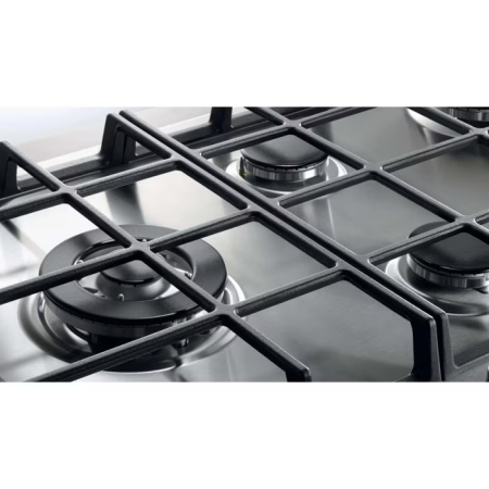 Plită incorporabilă Electrolux EGG3322NVX Domino, Gaz, 2 Arzătoare, 4 kW, Aprindere Electrică, Grătar Fontă, Siguranță Gaz, 29 cm, Inox. [1]