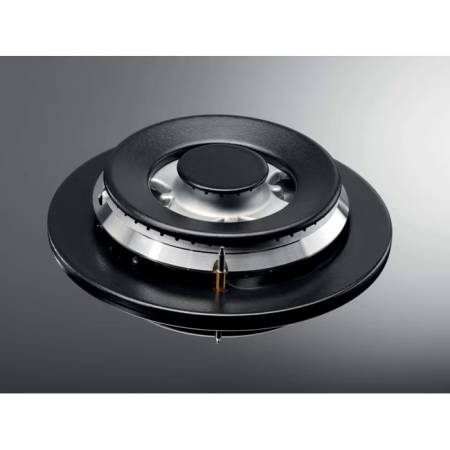 Plită incorporabilă Electrolux KGG64362S, Gaz pe Sticlă, 4 Arzătoare, WOK, StepPower 9 Trepte, Speed Burner, Grătare Fontă, 60 cm, Argintiu. [1]