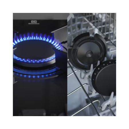 Plită incorporabilă Electrolux KGG643753K, Gaz pe Sticlă, 4 Arzătoare, WOK, 60 cm, Negru Plita incorporabilă Electrolux KGG643753K combină eleganța suprafeței din sticlă neagră cu performanța celor 4 [5]