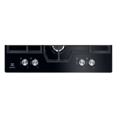 Plită incorporabilă Electrolux KGG6456K, Gaz pe Sticlă, 4 Arzătoare, WOK 4 kW, Speed Burner, Aprindere Electrică, Grătare Fontă, 60 cm, Negru. [9]