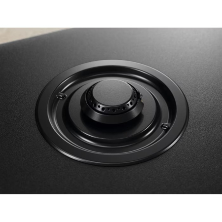 Plită incorporabilă Electrolux KGG753723L, Gaz pe Sticlă, 5 Zone, WOK, StepPower 9 Trepte, Flacără Verticală, Grătare Fontă, 75 cm, Negru Mat. [2]