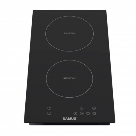 Plita incorporabila pe inductie, 2 zone, 3500W, 9 trepte, 30cm, touch control, Samus [1]