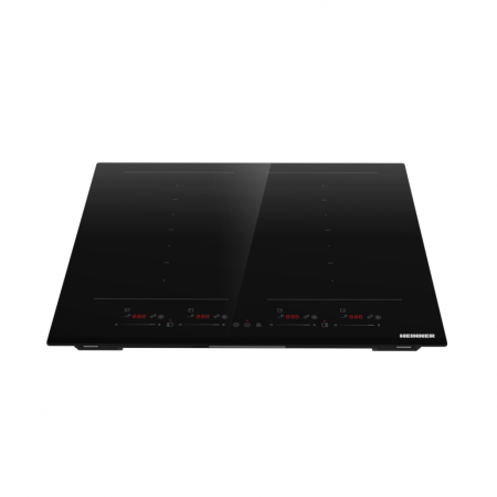 Plita incorporabila pe inductie, 4 zone, oprire automata, slim, timer, Boost, 7400 W, control touch, 59 x 52 cm, negru, HEINNER [2]
