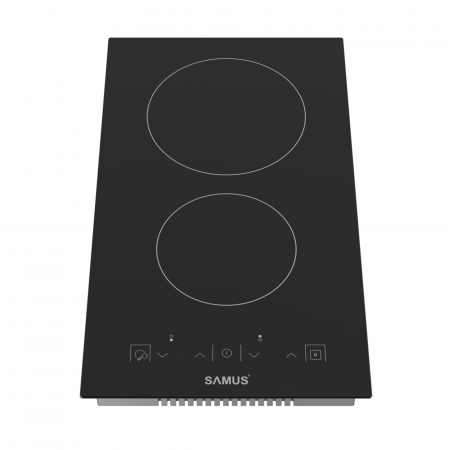 Plita incorporabila vitroceramica, 2 zone de gatit, 3000W, 9 trepte, touch control, Samus [1]