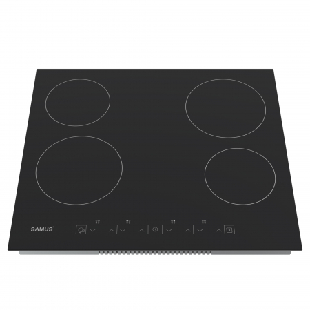 Plita incorporabila vitroceramica, 4 zone de gatit, 9 trepte, touch control, 60cm, Samus [1]
