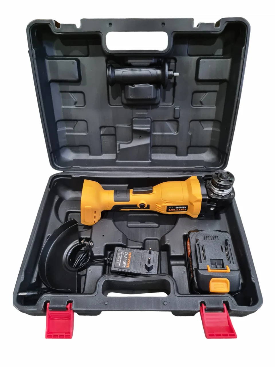 Polizor unghiular cu acumulator, 1200W, 21V, 4Ah, 125mm, variator, Rotor RBA1200 [4]