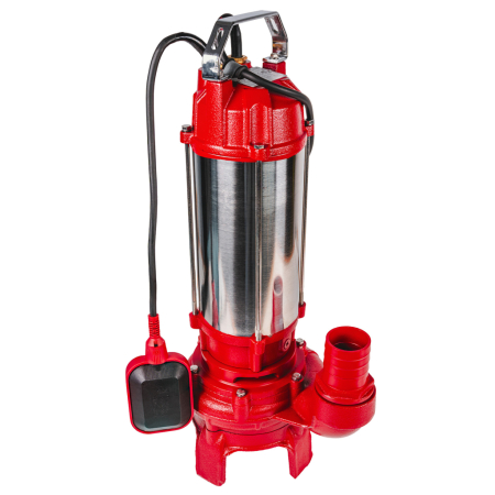 Pompe Apa Murdara - Pompa apa murdara cu tocator, plutitor, 1100W, 2"tol, 14 mc/h, Inox, adancime 7m, cablu 8m, RAIDER